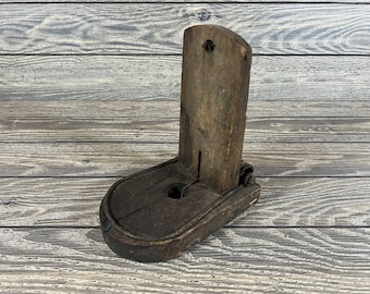 Large Primitive Antique Tombstone Rat Trap