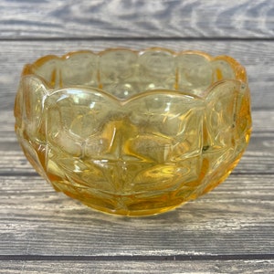 Indiana Glass Gelbe Constellation Glasschale