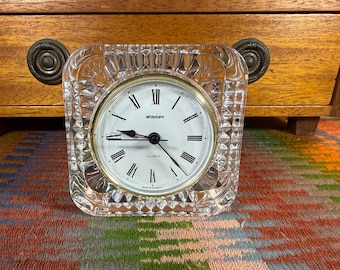 Reloj alemán antiguo Staiger de cristal de plomo