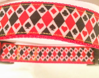 Poker Suits Dog Collar