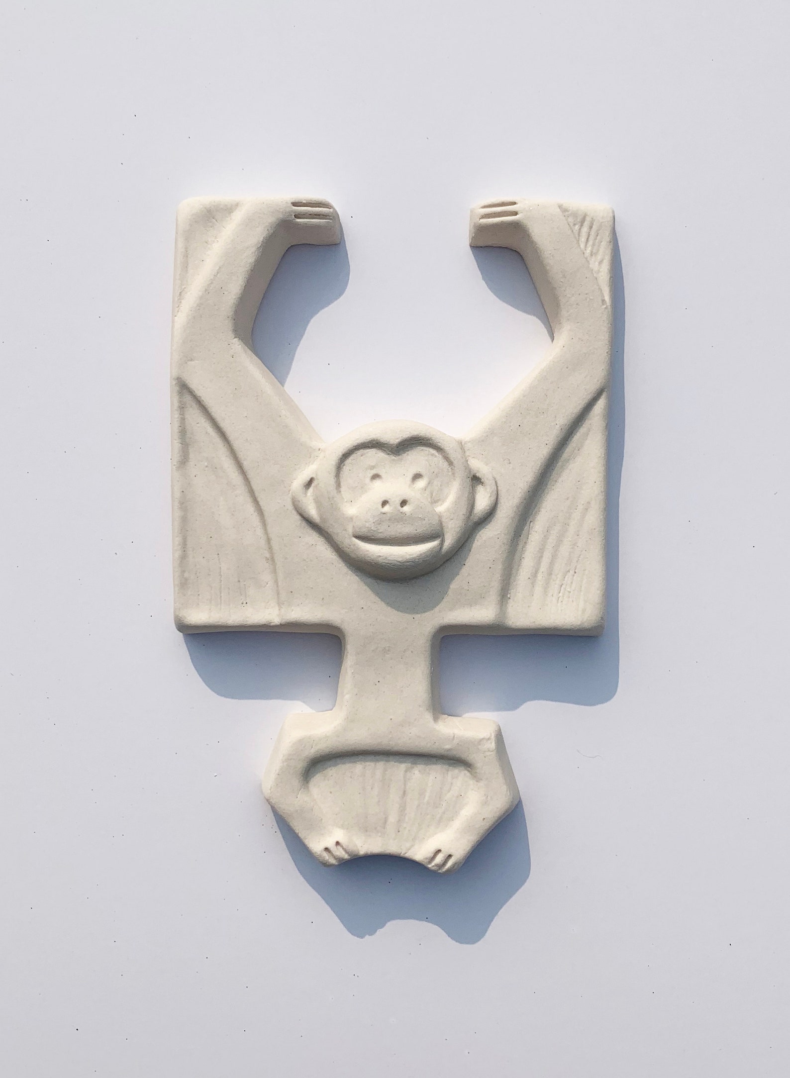 Monkey Ceramic Tile / Handmade Monkey Tile / Monkey Backsplash Etsy