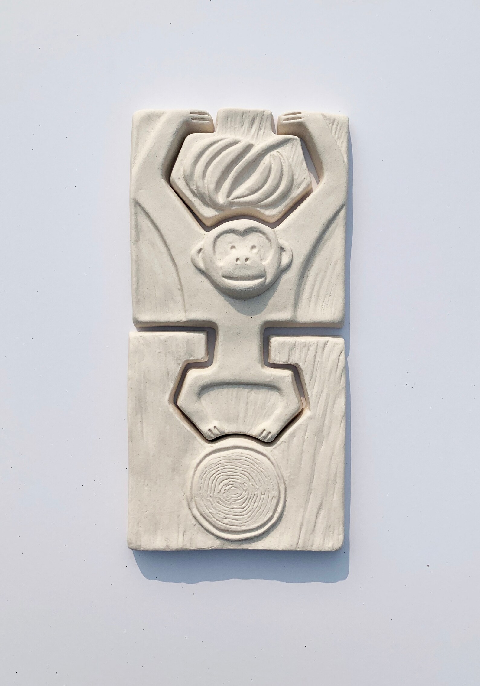 Monkey Ceramic Tile / Handmade Monkey Tile / Monkey Backsplash Etsy