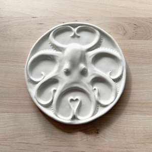 Handmade Ceramic Paint Palette; Octopus Design