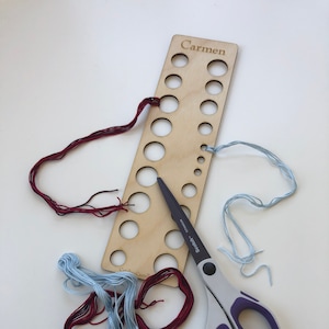 Personalized Wooden Needlework Thread Organizer