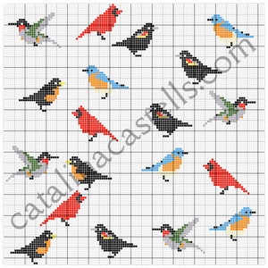 Birbs Cross Stitch Pattern