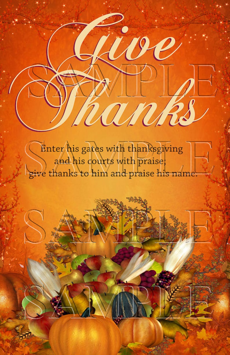 Church Bulletins Worship BulletinsGive Thanks8.5x11Digital Etsy