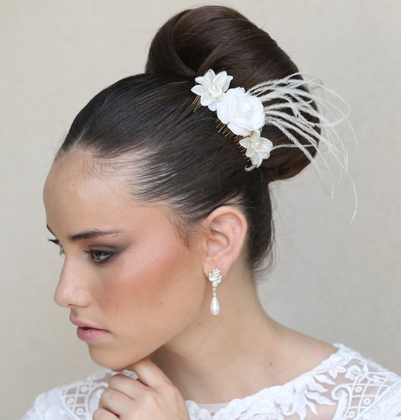 Bridal Haircomb Old Hollywood Glamour Wedding Hairpiece Etsy