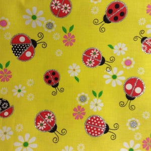Fabric By Tthe Half Yard - Ladybug Sparkle