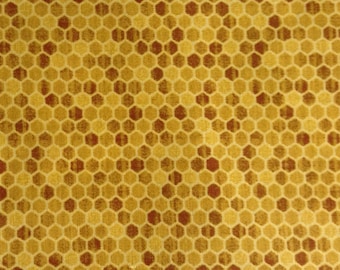 Fabric By The Half Yard - Honeycomb Design, A BEST SELLER !  Honey Comb Fabric, Honeycomb Fabric, Bee Fabric