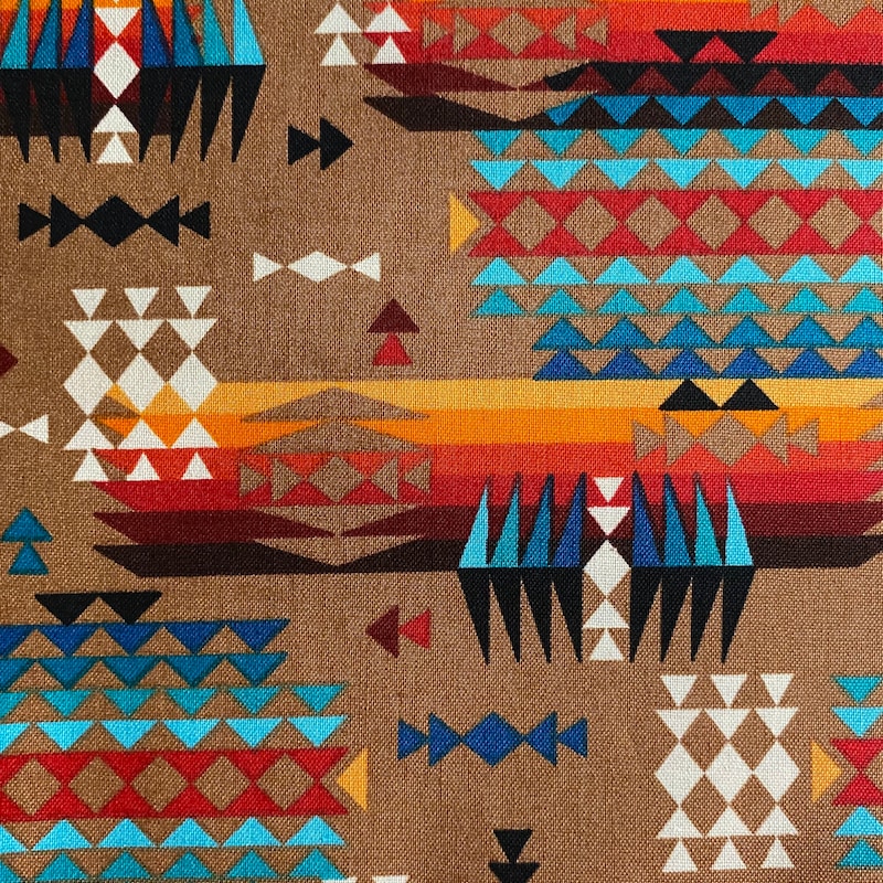 Aztec Design Wool Fabric - Etsy