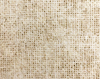 Fabric By the Half Yard - Faux Burlap, Light Tan/Brown Image