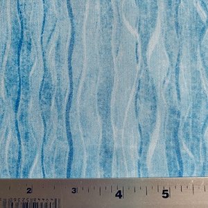 Fabric By the Half Yard - Water, Waves, Water Stripe