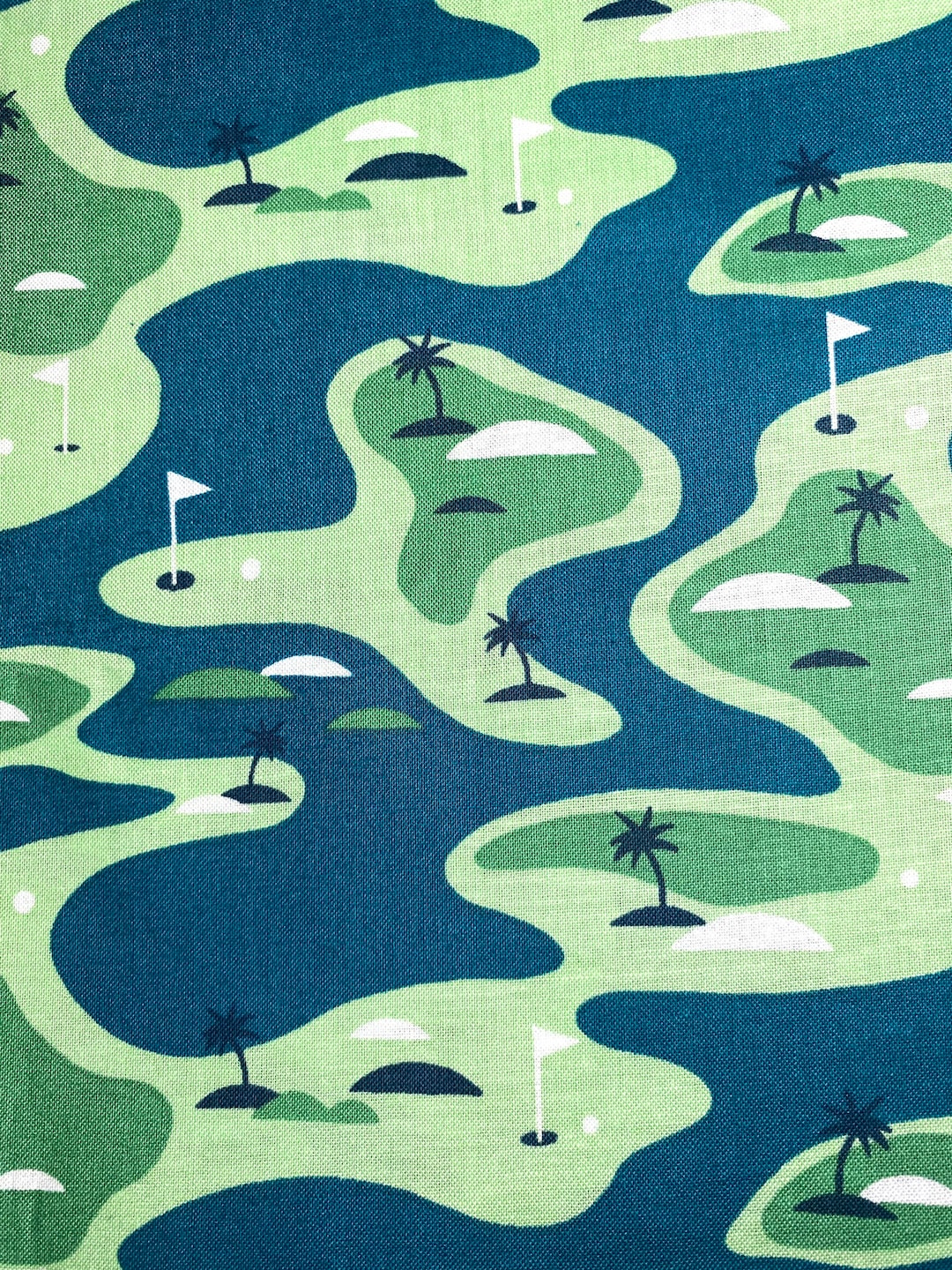 Fabric by the Half Yard Golf Courses , Golf Fabric, Sports Fabric Etsy