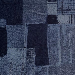 Fabric By The Half Yard - Denim Patches, Denim Patchwork Fabric