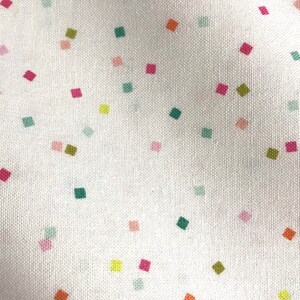 FabricBy the Half Yard - Confetti on White, Happy Birthday, Birthday Fabric, Celebration Fabric