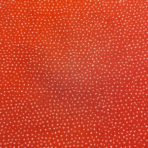 Fabric By The Half Yard - Mini Irregular White Pin Dots on Rusty Red, Polka Dot Fabric, Fall Fabric, Mini Dots, Pin Dots, Blender Fabric