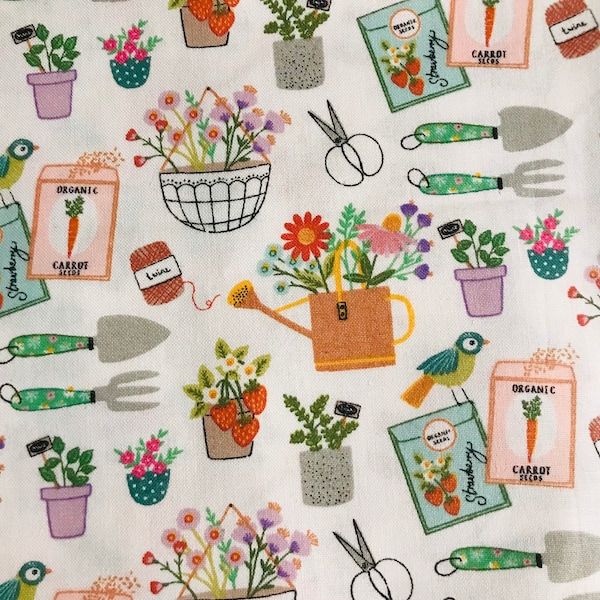 Gardening Fabric Etsy