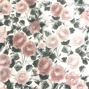 One Half Yard of Fabric - Paris Rose, Paris Fabric, Floral Fabric, Rose Fabric, Travel Fabric