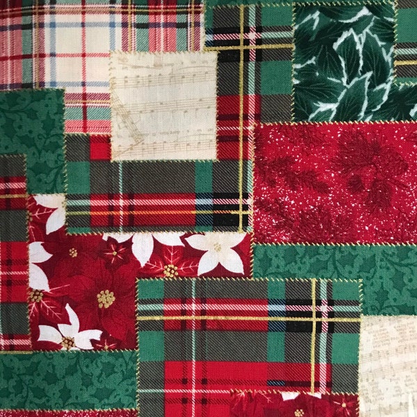 Pre Quilted Christmas Fabric Etsy