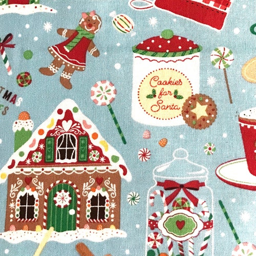 Gingerbread Fabric Holiday Gingerbread House // Christmas by Etsy