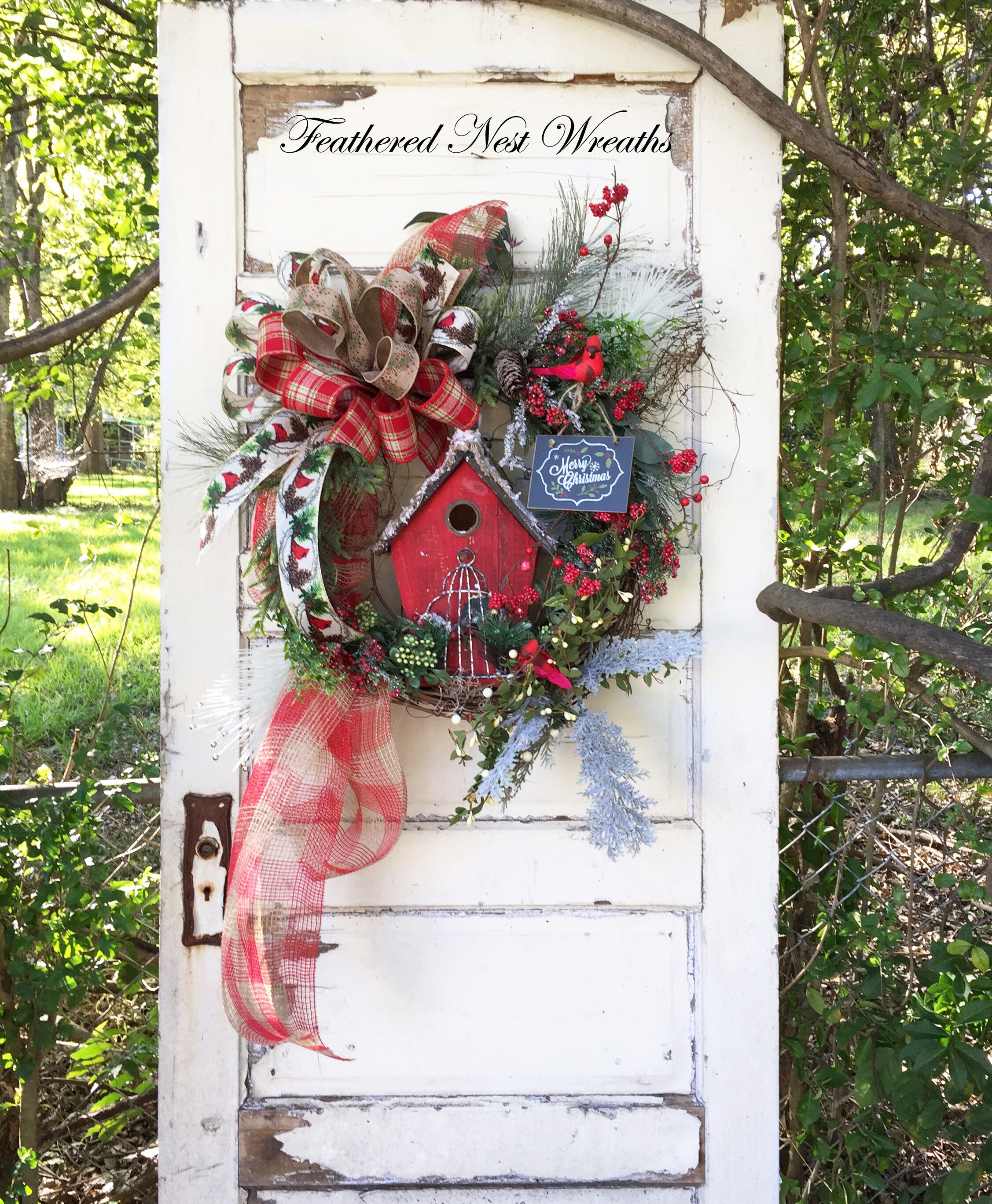 Christmas Wreath Christmas Door Decor Front Door Wreath Etsy