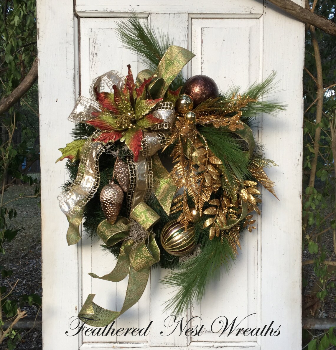 Christmas Wreath for Front Door Christmas Wreath Christmas Etsy