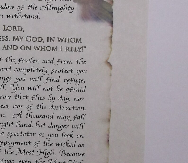 Psalm 91 Entire Psalm Amplified Bible 8 1/2 X Etsy