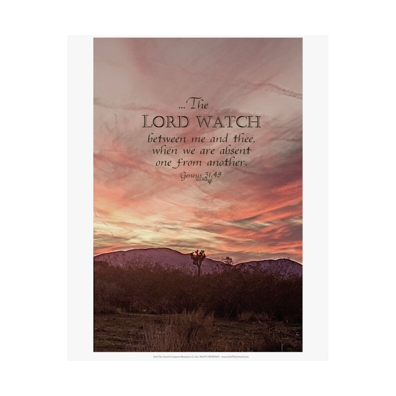 Scriptures With Watchmen Genesis 31:49 the Lord Watch Between Us 16