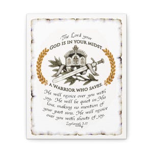 Zephaniah 3:17  The Lord Your God In Your Midst Is Mighty To Save  Original Designed Illustrated Bible Verse in My Calligraphy