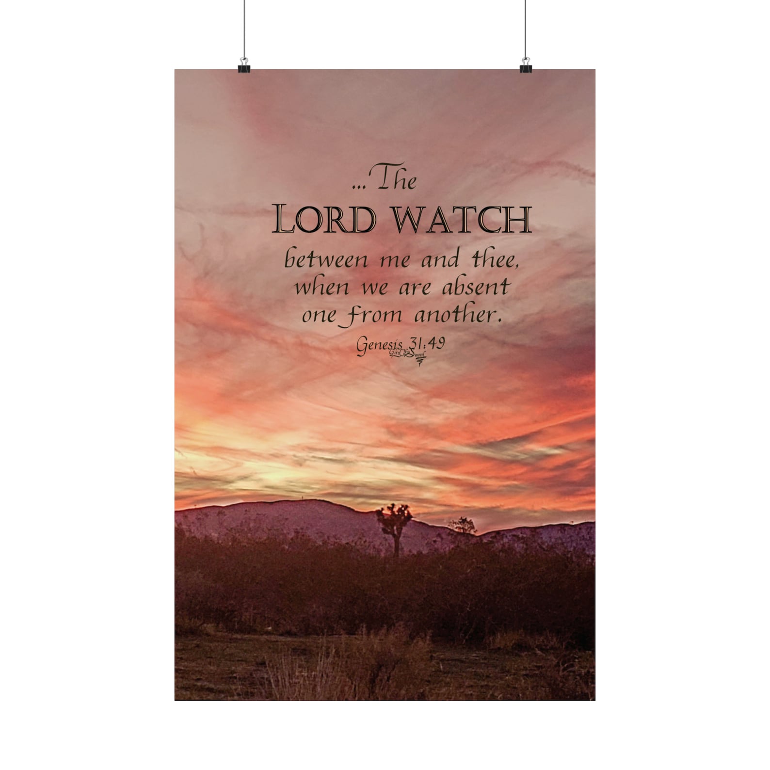 Scriptures With Watchmen Genesis 31:49 the Lord Watch Between Us 16