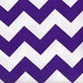 Prestige American Chevron - Purple/White Cotton Fabric