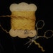 Narrow 4mm Wide Metallic Yellow Gold Ric Rac, Rick Rack Trim