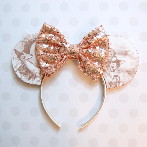 Costumbre que Nicole Bambi Sequin arco orejas