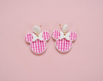 Lilly Small Mouse Bow Earrings