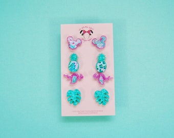 Lilly Small Mouse Stud Earrings Set of 4