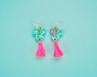 Lilly Small Mouse Tassel Earrings