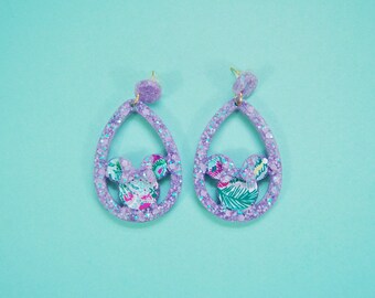 Lilly Large Mouse Drop Bow Earrings