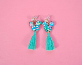 Lilly Small Mouse Tassel Earrings
