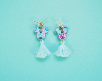Lilly Small Mouse Tassel Earrings