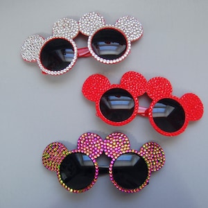 Mouse Rhinestone Sunglasses