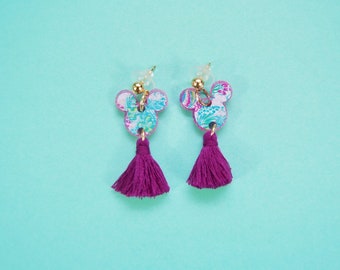 Lilly Small Mouse Tassel Earrings