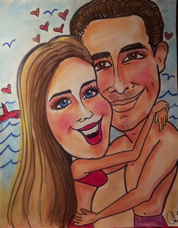 Group /& Family Caricature Portraits 11x14