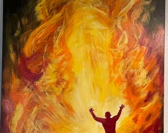 Jesus Christ our Lord. Original painting on canvas