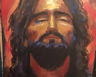 Jesus Christ Print, Original Painting, Religious Art (8.5x11 inches)