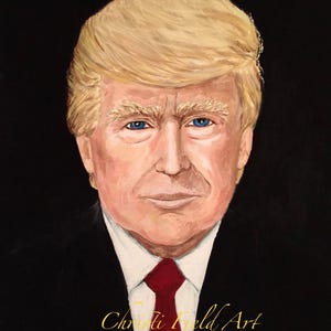 President Donald Trump Print of my Original Painting