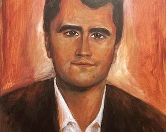 Charlie Kirk Art Print, Signed Portrait (8.5x11)