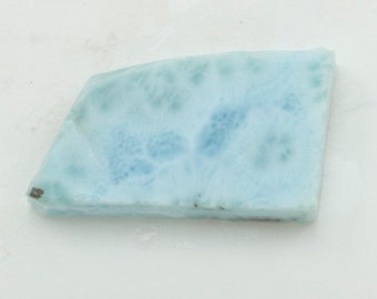 Larimar Rough Slab, 40g, Larimar Stone, Rough Slab Larimar, Blue Pectolite,  Dolphin Stone,   2 x 1.5 x 5/16" (55 x 37 x 8-9mm)