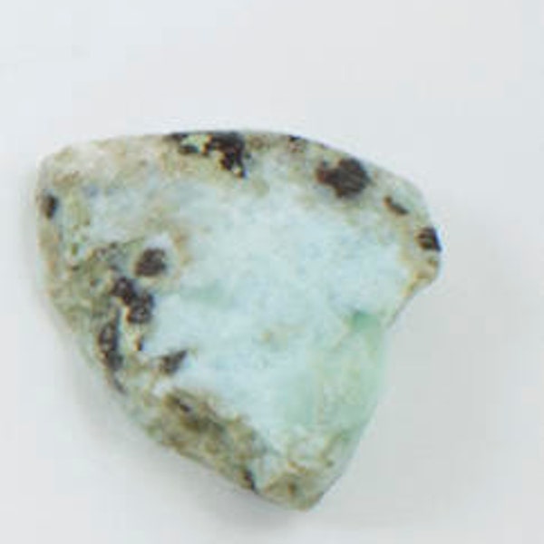 Larimar Rough Slab, 9.15g, Small Larimar Slab, Blue Pectolite,  Dolphin Stone