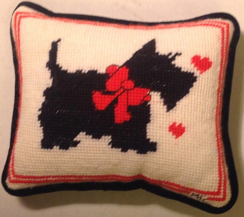 Handmade Embroidered Pillow as Door Hanger