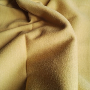 0,5 m Berken Bio Jersey Interlock effen geel zon lichtgeel (24,90 EUR / meter)